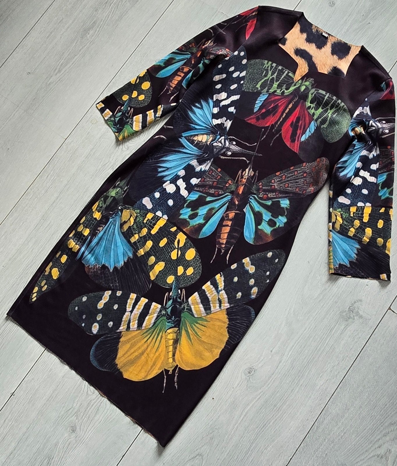 Lizzy & Coco jurk maat M, Kleding | Dames, Jurken, Zo goed als nieuw, Maat 38/40 (M), Meerkleurig, Onder de knie, Ophalen of Verzenden