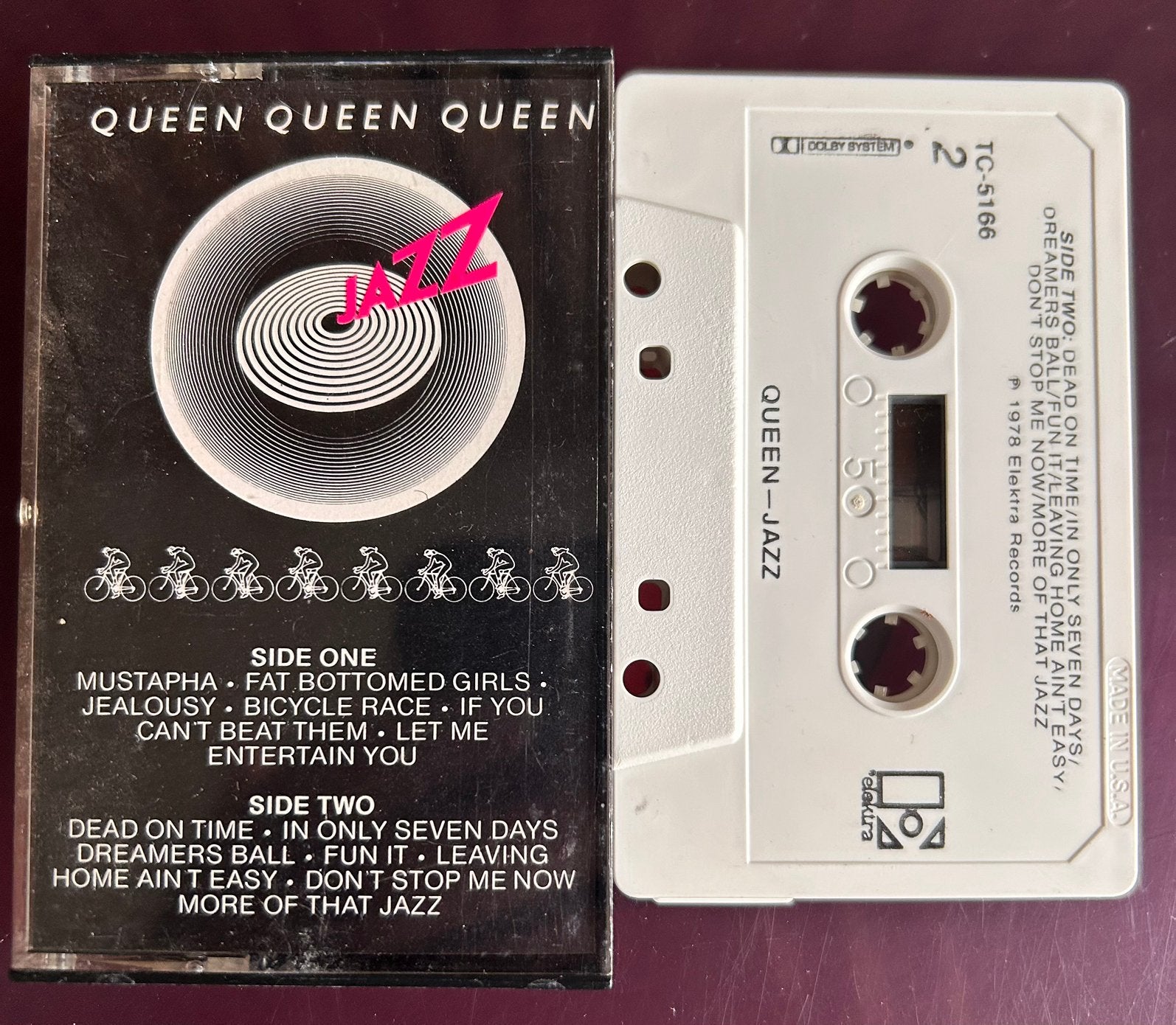 Queen jazz cassette elektra, Ophalen of Verzenden, Zo goed als nieuw, Jazz en Blues, 1 bandje