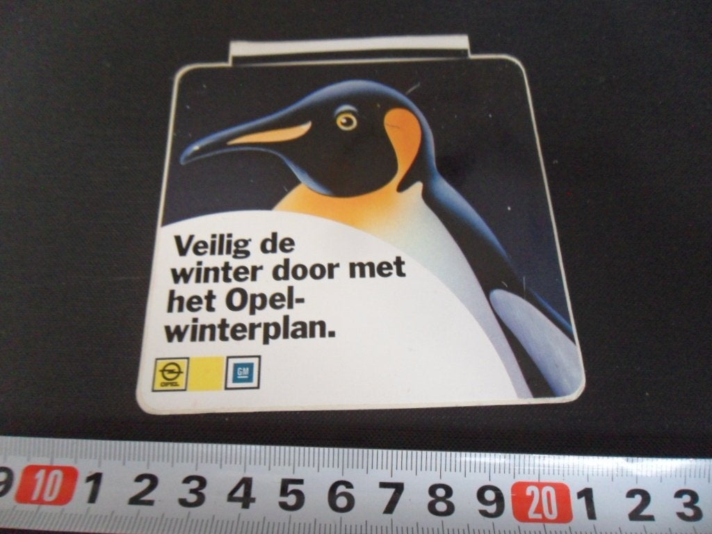 sticker Veilig de winter door met OPEL winterpaln  *, Ophalen of Verzenden, Zo goed als nieuw