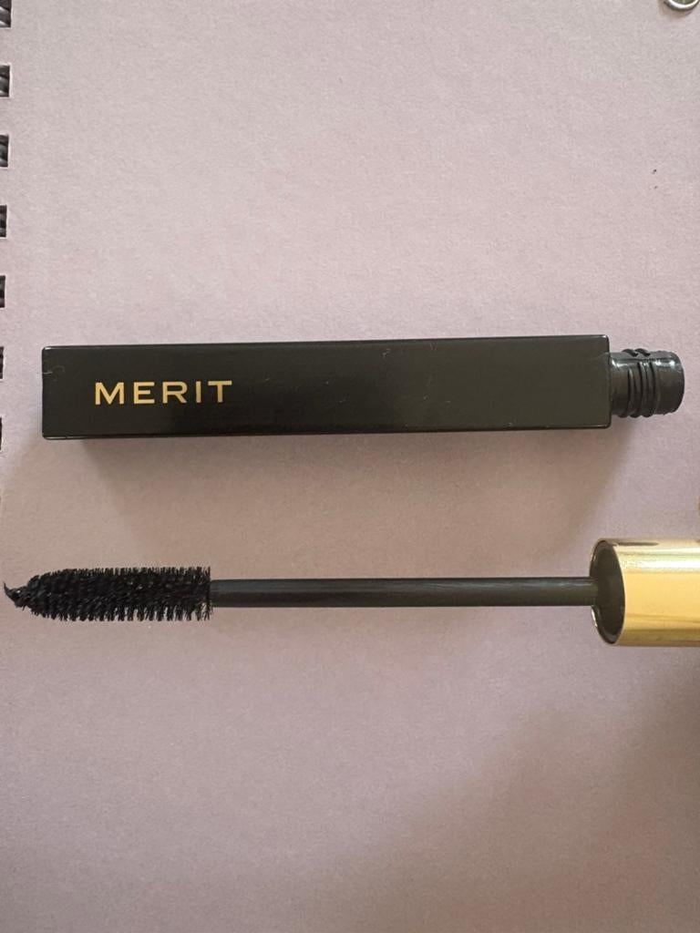 Merit clean lash mascara zwart, 1x gebruikt, Ogen, Zwart, Ophalen of Verzenden, Zo goed als nieuw
