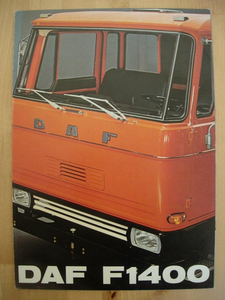 DAF F 1400 Brochure 1975 F1400 - NL, Ophalen of Verzenden, Zo goed als nieuw, Overige merken, DAF