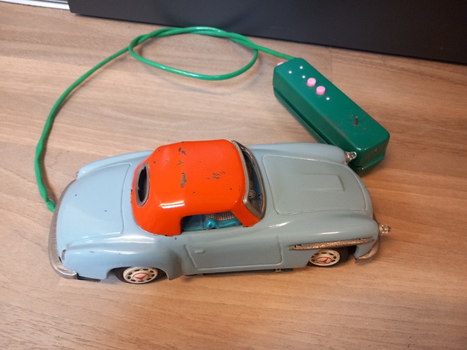 Vintage blikken Mercedes-Benz met afstandsbediening, Antiek en Kunst, Ophalen of Verzenden