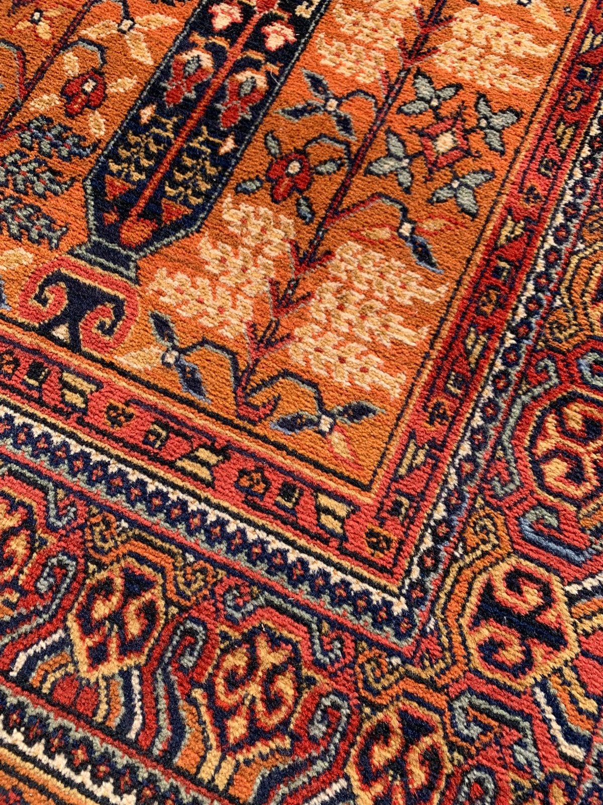 Schitterend Sfeervol Vintage Vloerkleedje Louis de Poortere, Ophalen, Zo goed als nieuw, Rechthoekig, 50 tot 100 cm