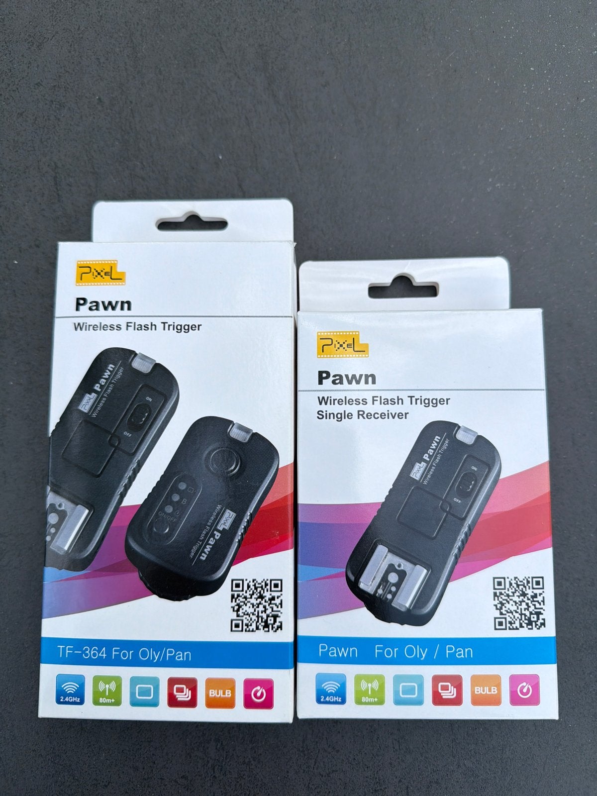 Pixel Pawn TF-364 Wireless Flash Trigger Oly/Pan (2 stuks), Overige merken, Flitser, Ophalen of Verzenden, Zo goed als nieuw