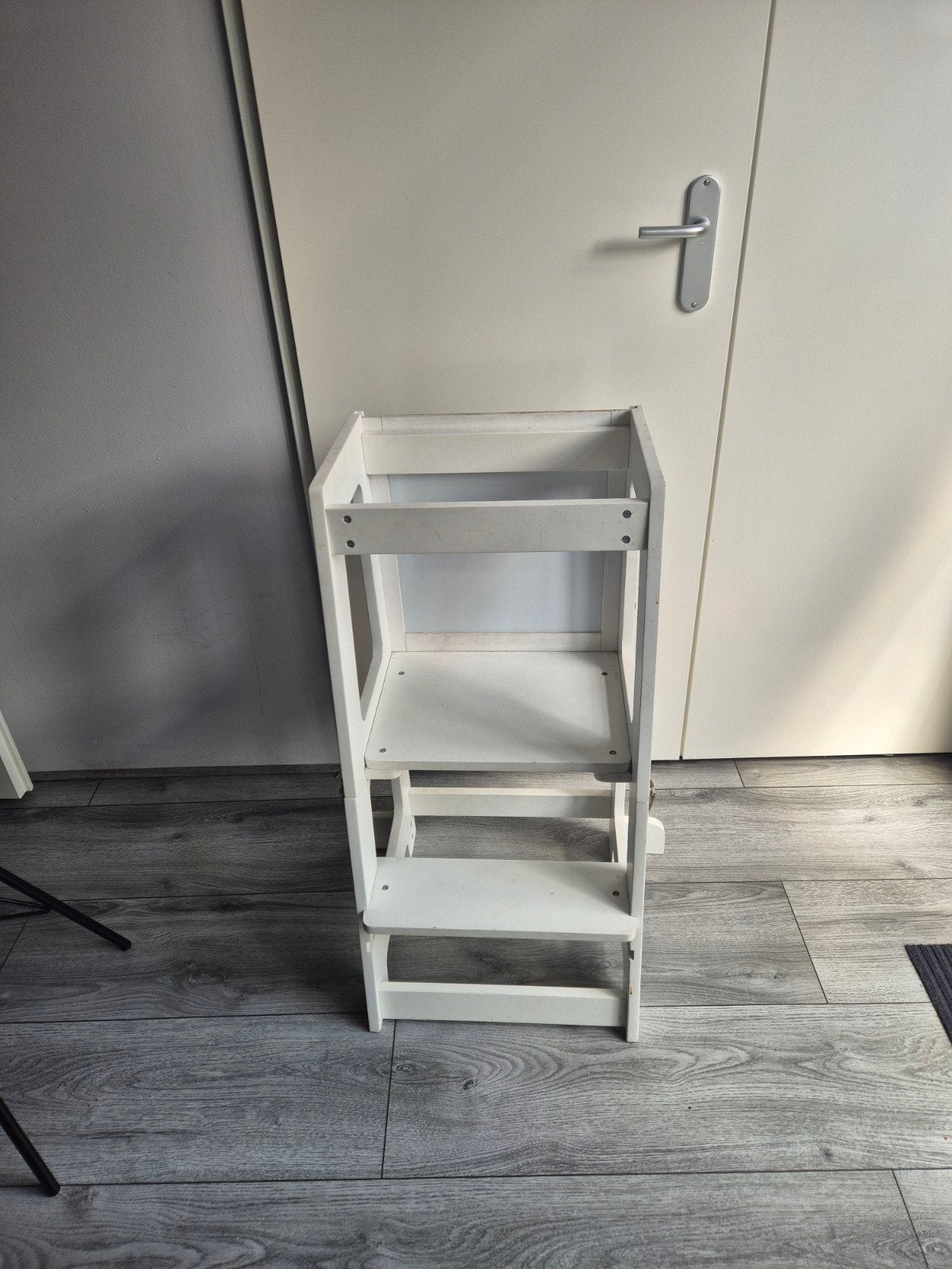 Witte Montessori Leertoren / Keukenhulp met krijtbord, Ophalen, Gebruikt, Overige typen