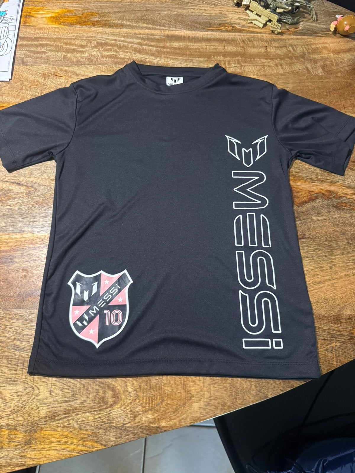 Messi tshirt 146/152 origineel, Zwart, Messi, Overige maten, Zo goed als nieuw