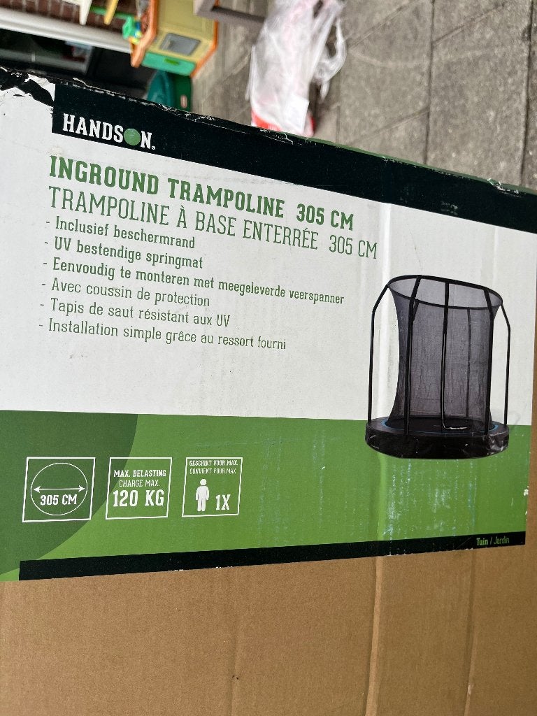 veiligheidsnet voor trampoline 305 cm, Ophalen, Nieuw