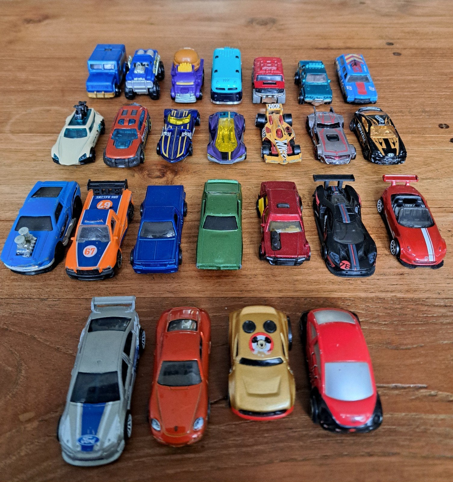 Partij diecast modelauto's - Hot Wheels & Matchbox 25 stuks, Ophalen of Verzenden, Gebruikt, Auto