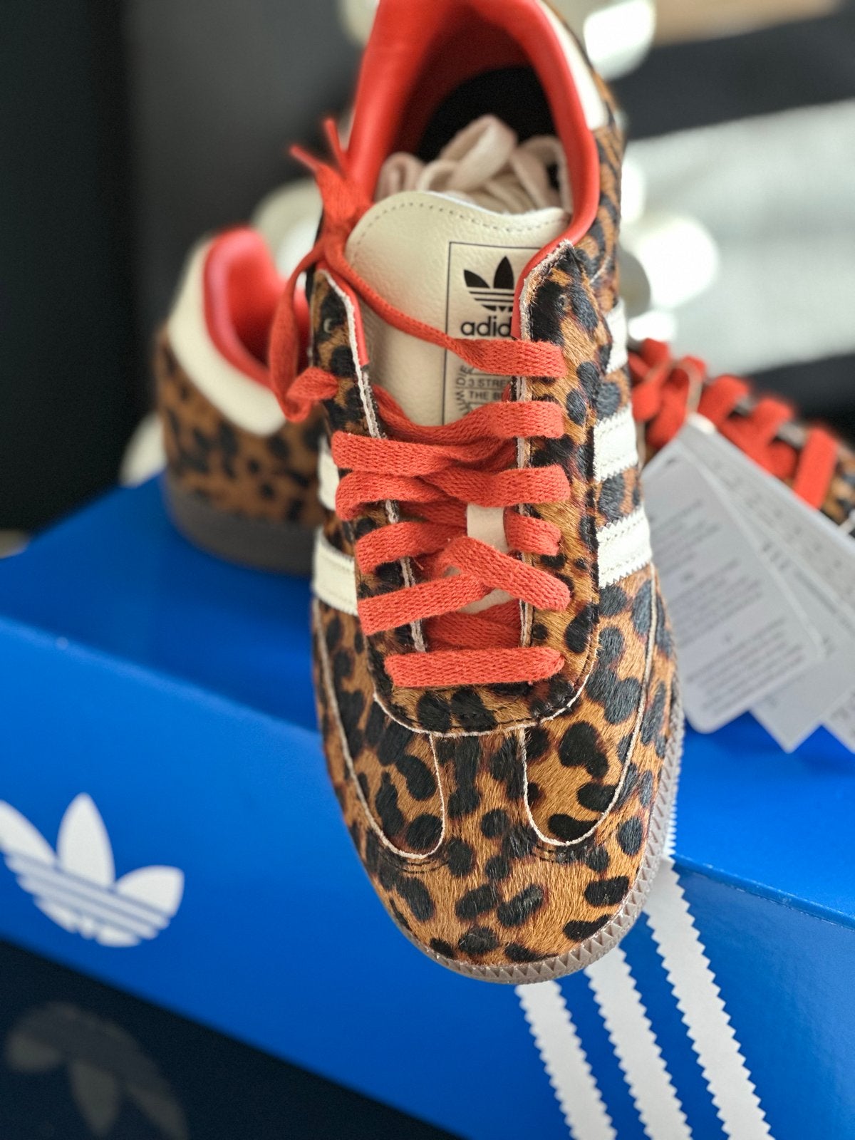 Adidas Samba OG Leopard Print Sneakers, Bruin, Adidas, Nieuw, Ophalen of Verzenden