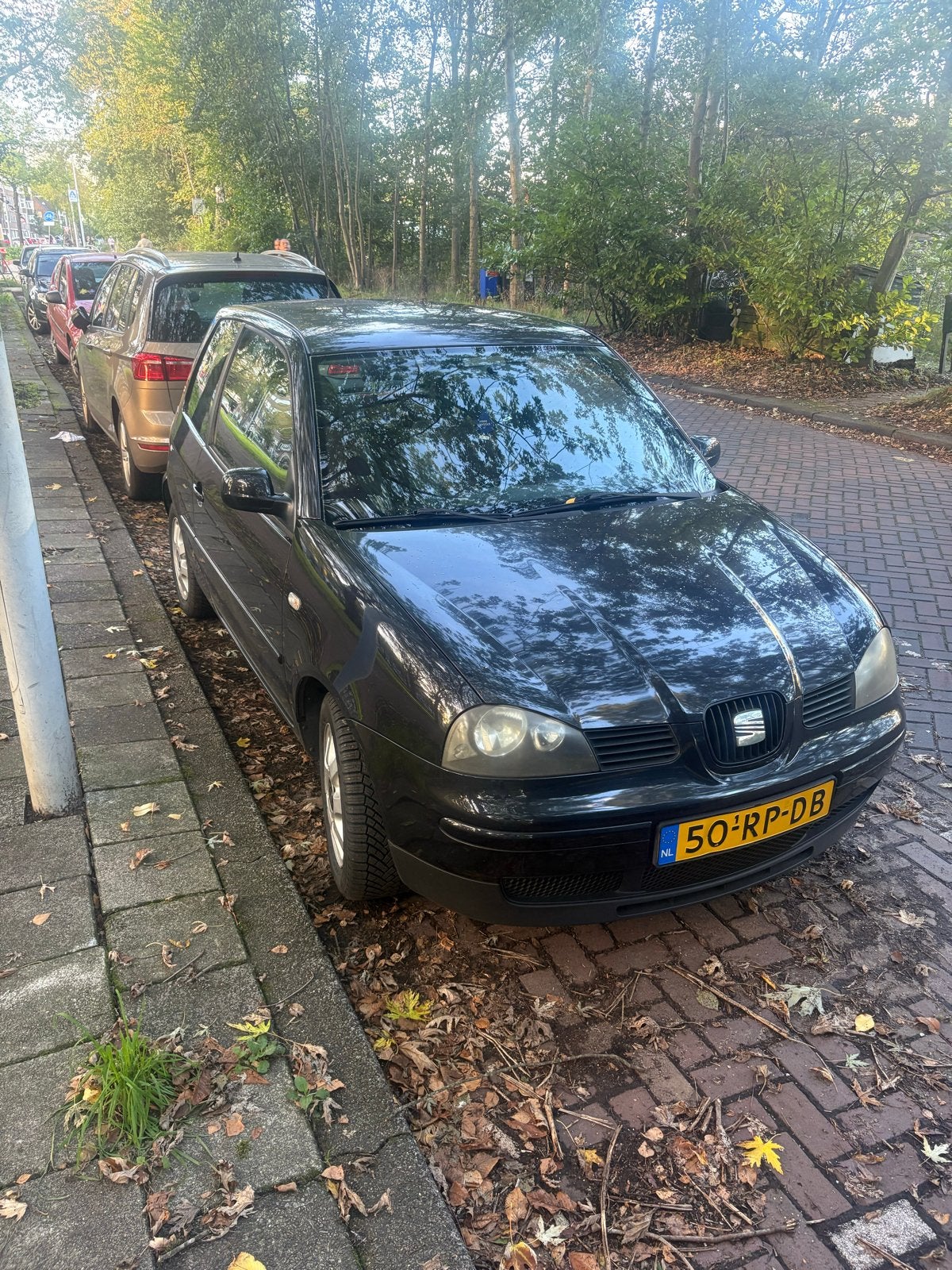 Seat Arosa 1.4 44KW 2005 Zwart, 124.298 km stand, Voorwielaandrijving, 450 kg, 31 €/maand, 4 stoelen