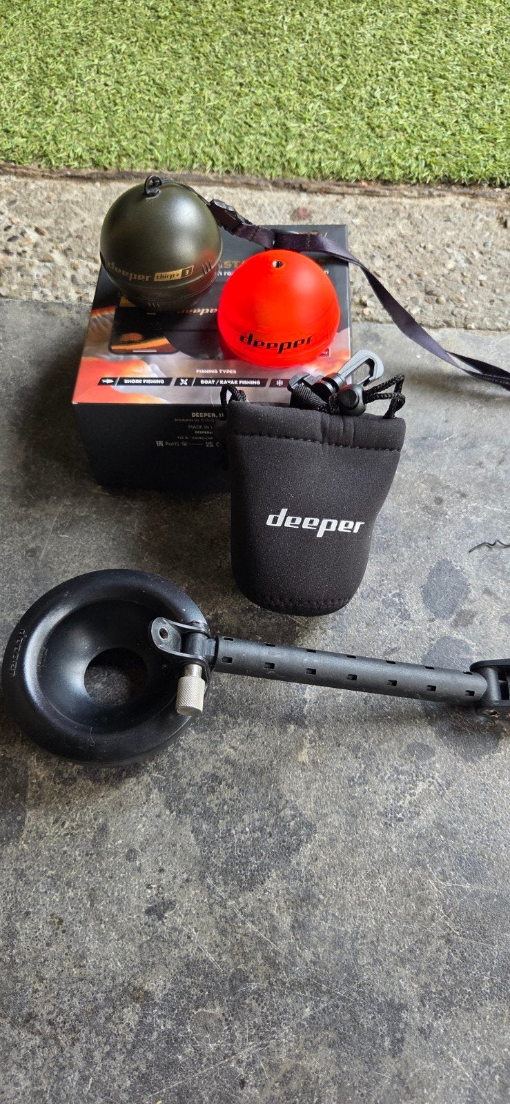 Deeper Chirp 3+ Fishfinder met accessoires, Ophalen of Verzenden, Zo goed als nieuw, Overige typen