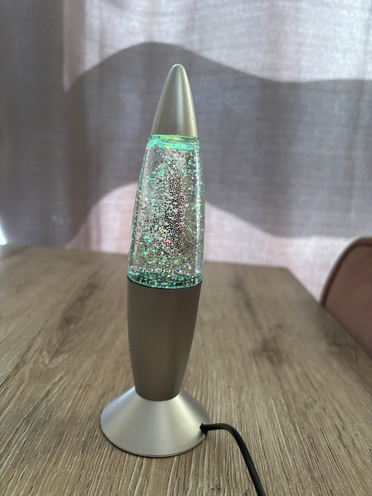 Mini Glitter Lava Lamp met USB Aansluiting - Kleurveranderen, Ophalen, Kunststof, LED verlichting, Lavalamp