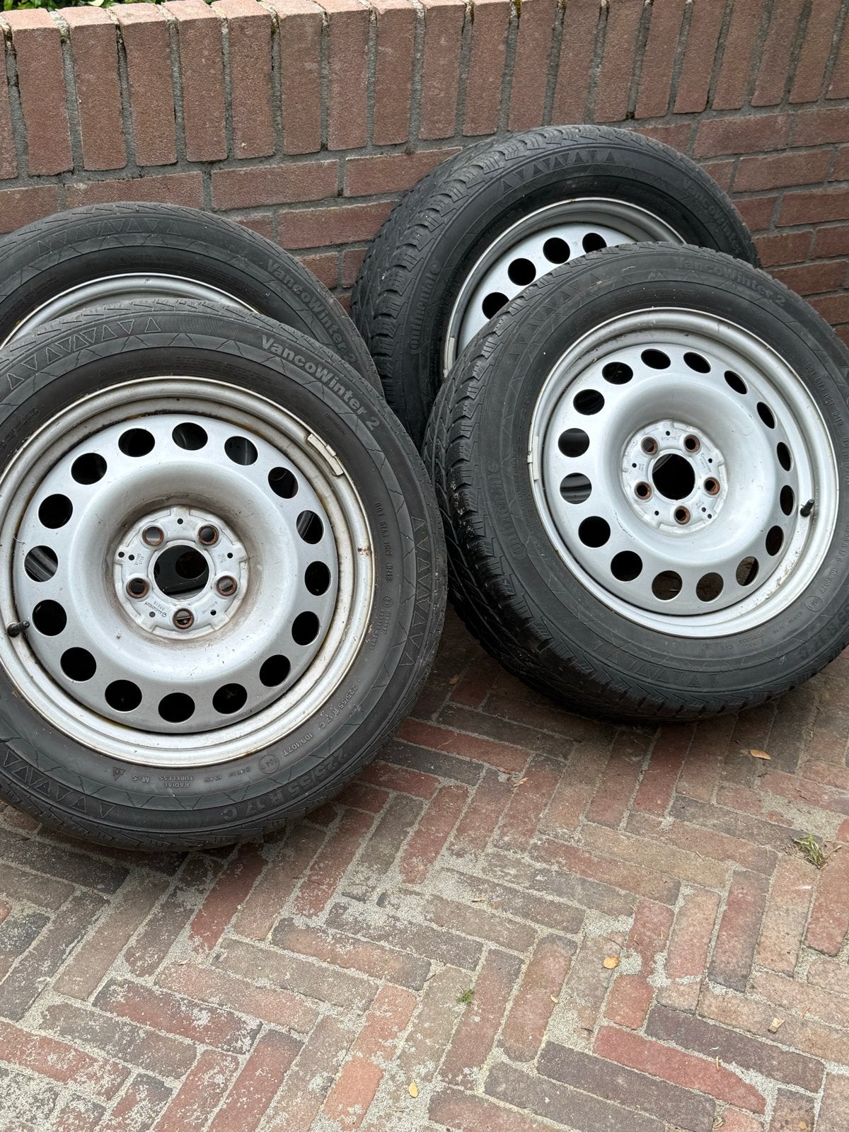 Winterbanden met stalen velgen voor Vito W447 2019, Ophalen, Banden en Velgen, 17 inch, Winterbanden