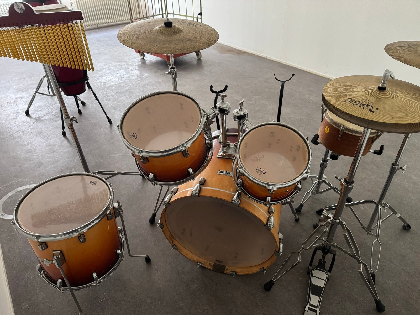 Magnum Rich Series Drumstel met Bongo Set en Statieven, Ophalen, Gebruikt, Overige merken