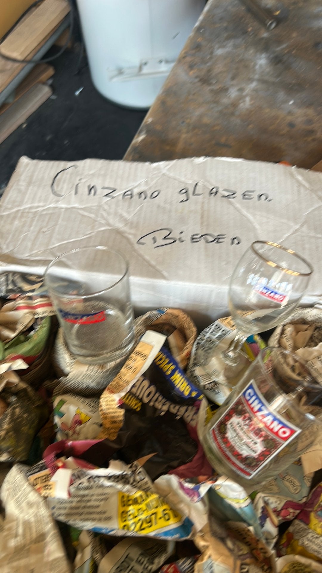 Cinzano glazen, Ophalen, Zo goed als nieuw, Overige typen