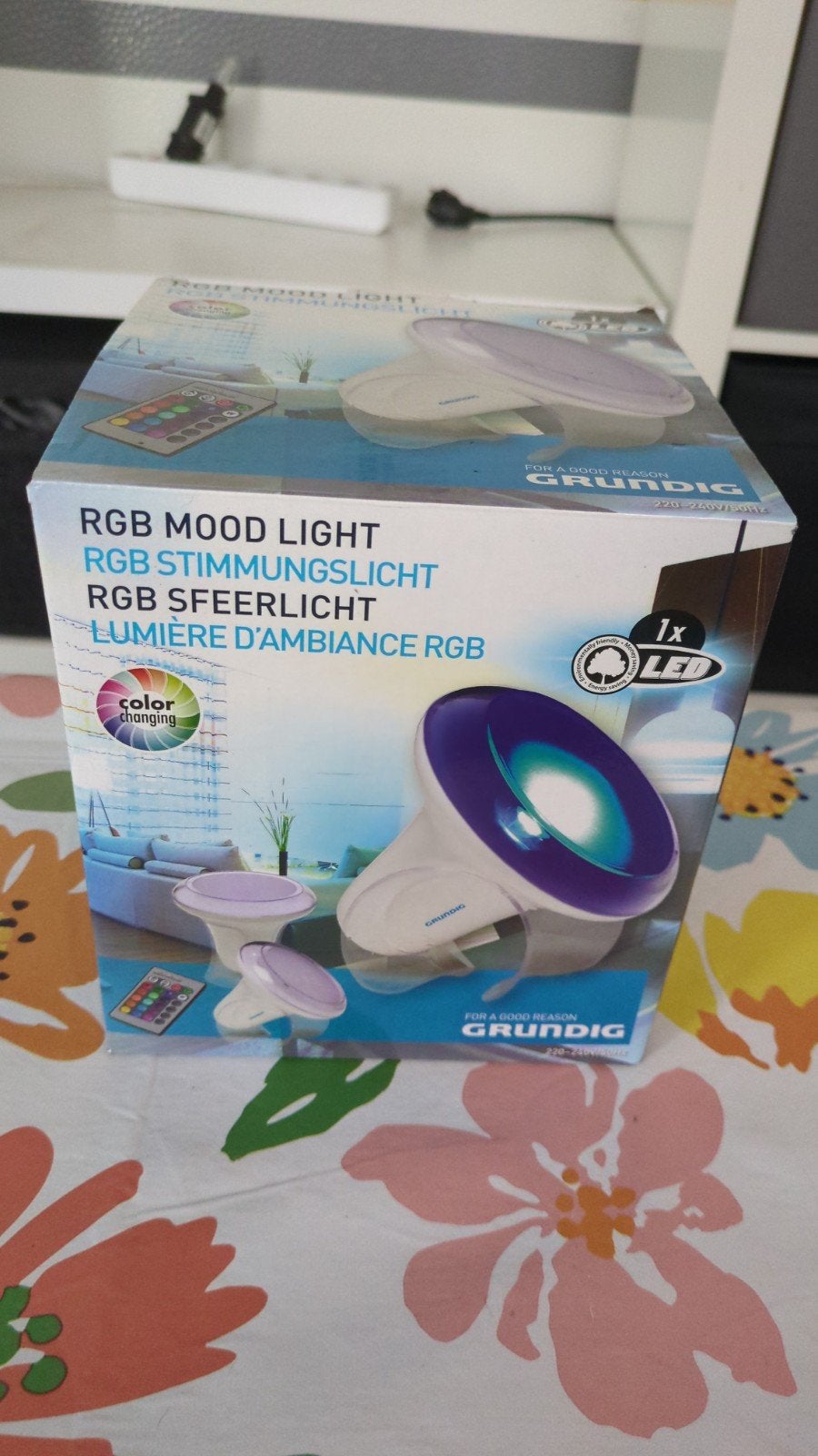 Grundig RGB Mood Light Sfeerlicht met Afstandsbediening, Gebruikt, Meerkleurig, Ophalen of Verzenden, Grundig
