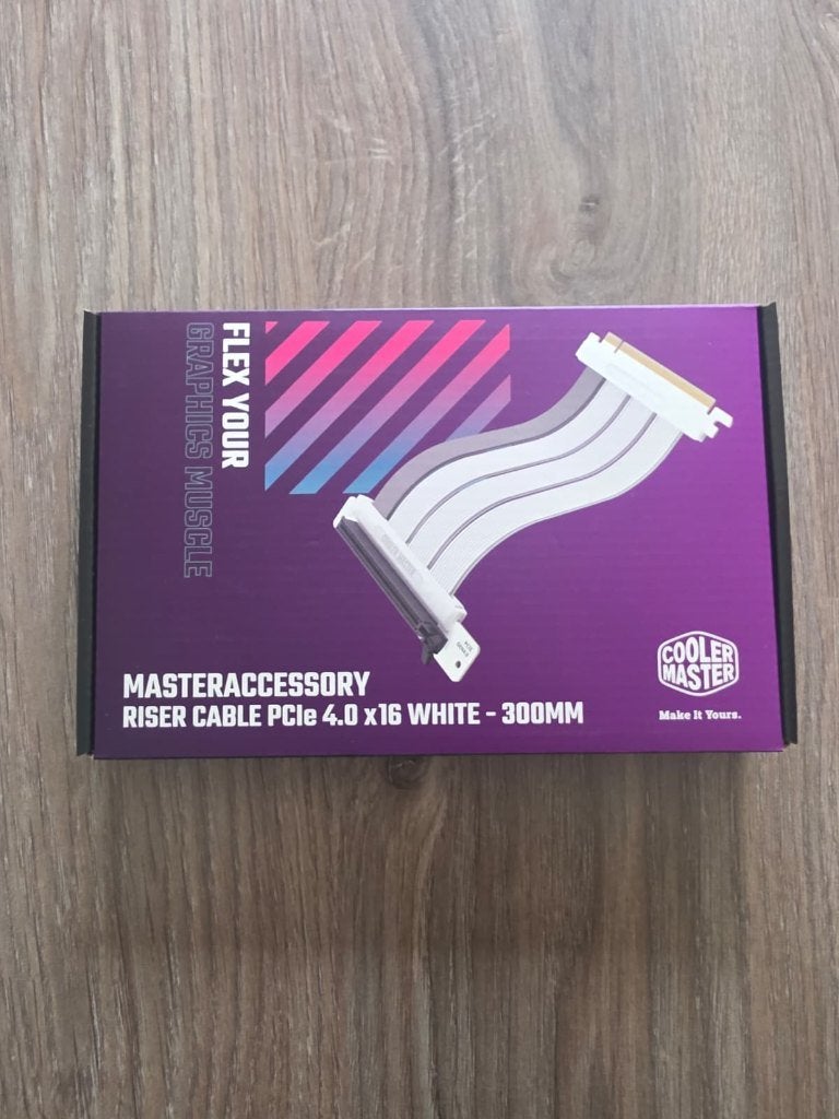 Cooler Master riser cable - PCIe 4.0 x16 - 300mm (wit), Ophalen of Verzenden, Nieuw