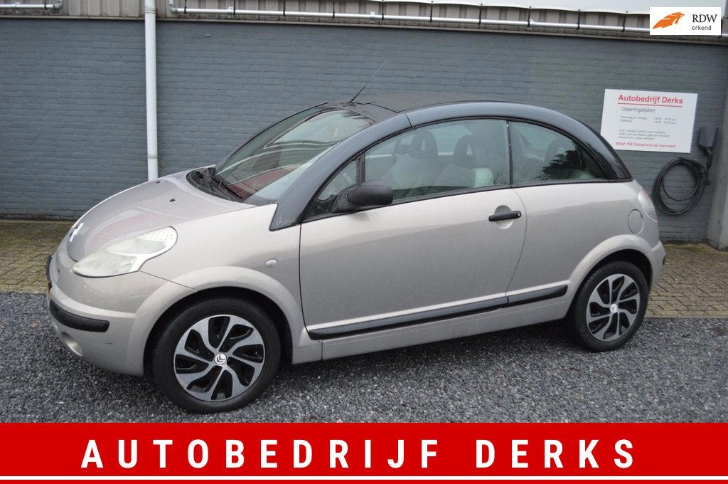 Citroen C3 Pluriel 1.6i-16V Airco Automaat Stuurbekrachtigin, Gebruikt, 4 cilinders, Cabriolet, 4 stoelen