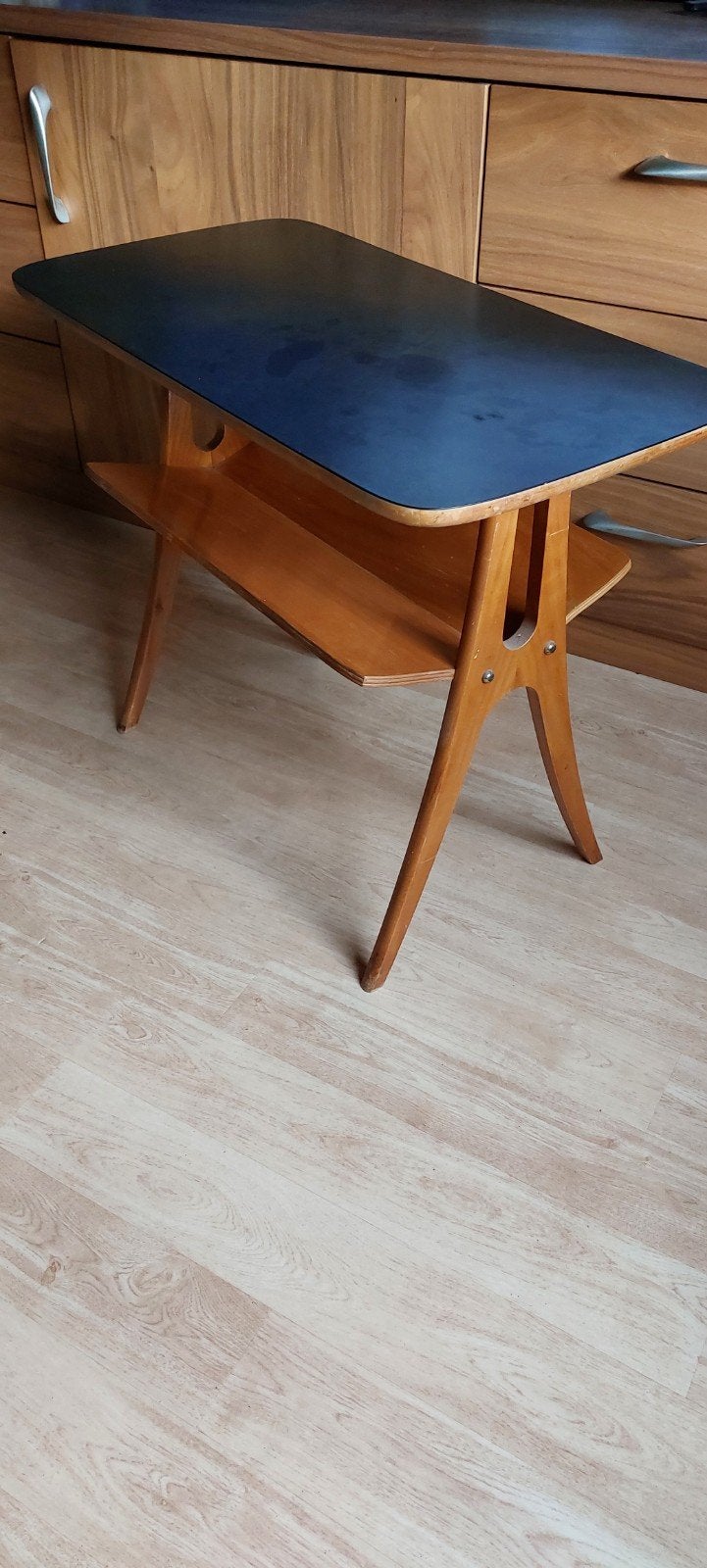 Vintage bijzettafeltje / tafeltje, Ophalen, Gebruikt, 50 tot 100 cm, 50 tot 100 cm