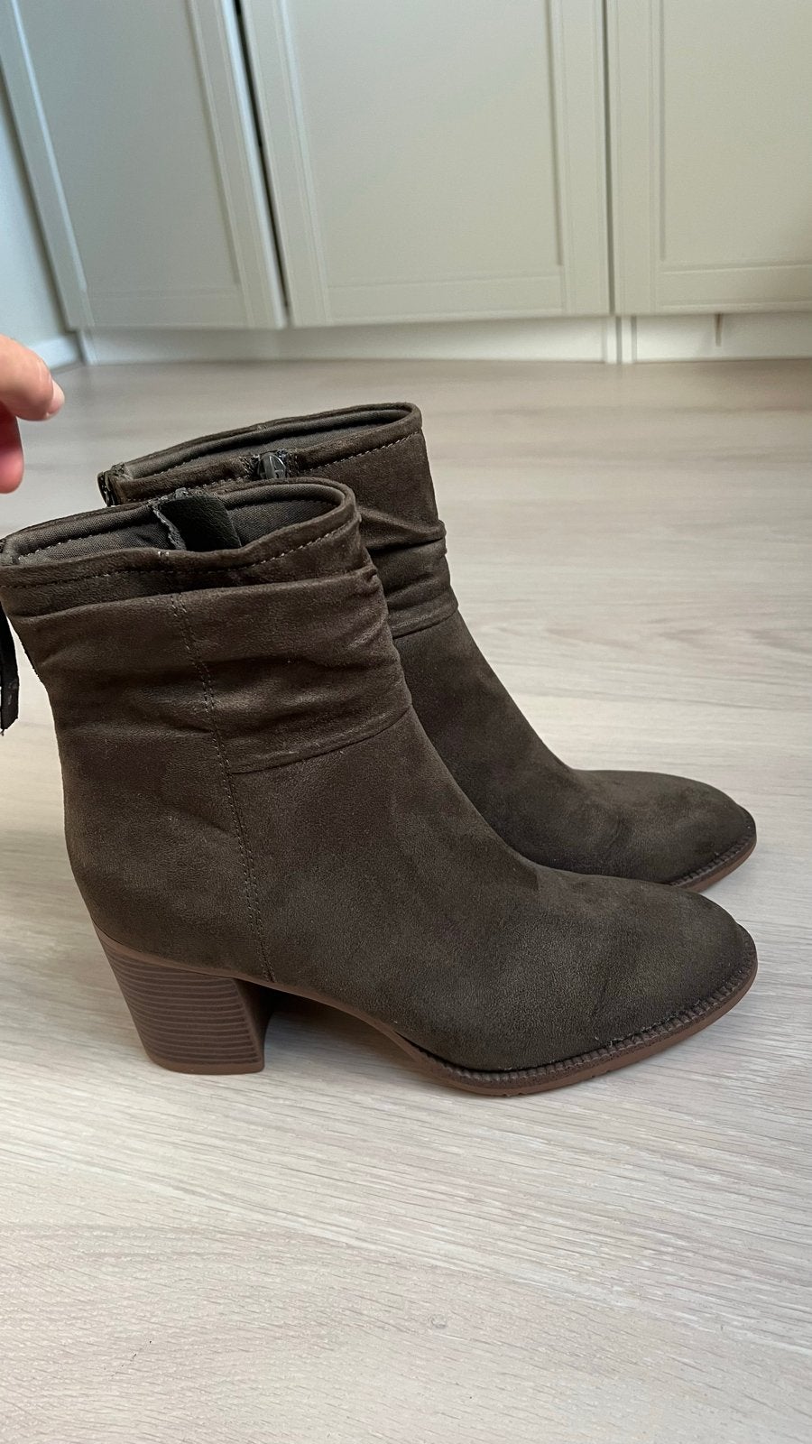 Van Haren khaki herfstlaarsjes - nieuw, Bruin, Lage of Enkellaarzen, Nieuw, Ophalen of Verzenden
