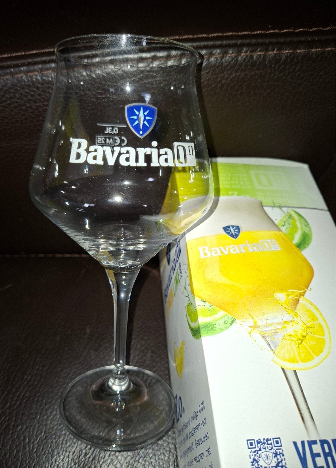 Bavaria bierglazen 2 stuks, Ophalen of Verzenden, Zo goed als nieuw, Bierglas