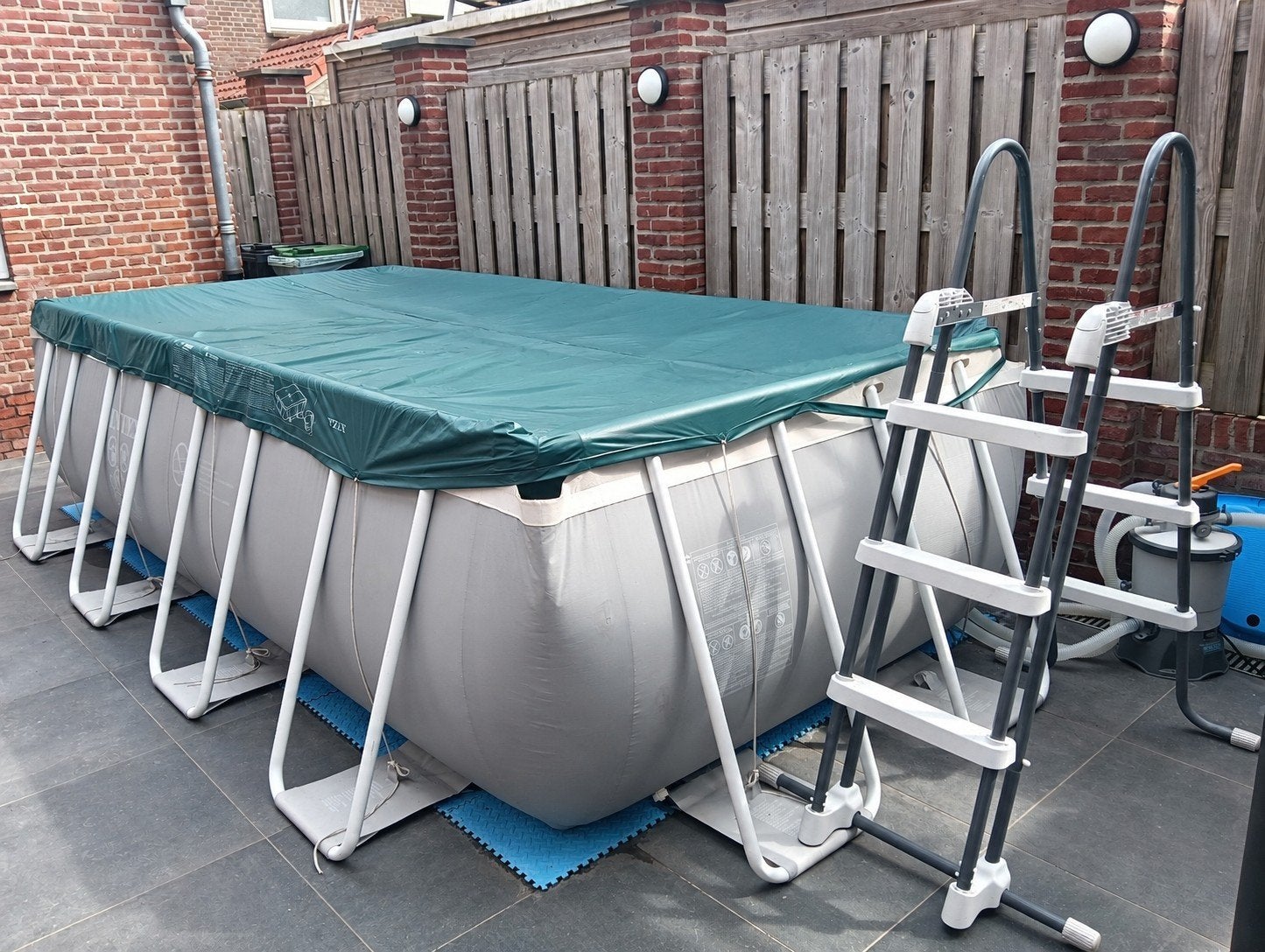 Intex Prism Frame zwembad met zandfilterpomp, Gebruikt, 200 tot 300 cm, Rechthoekig, Ophalen