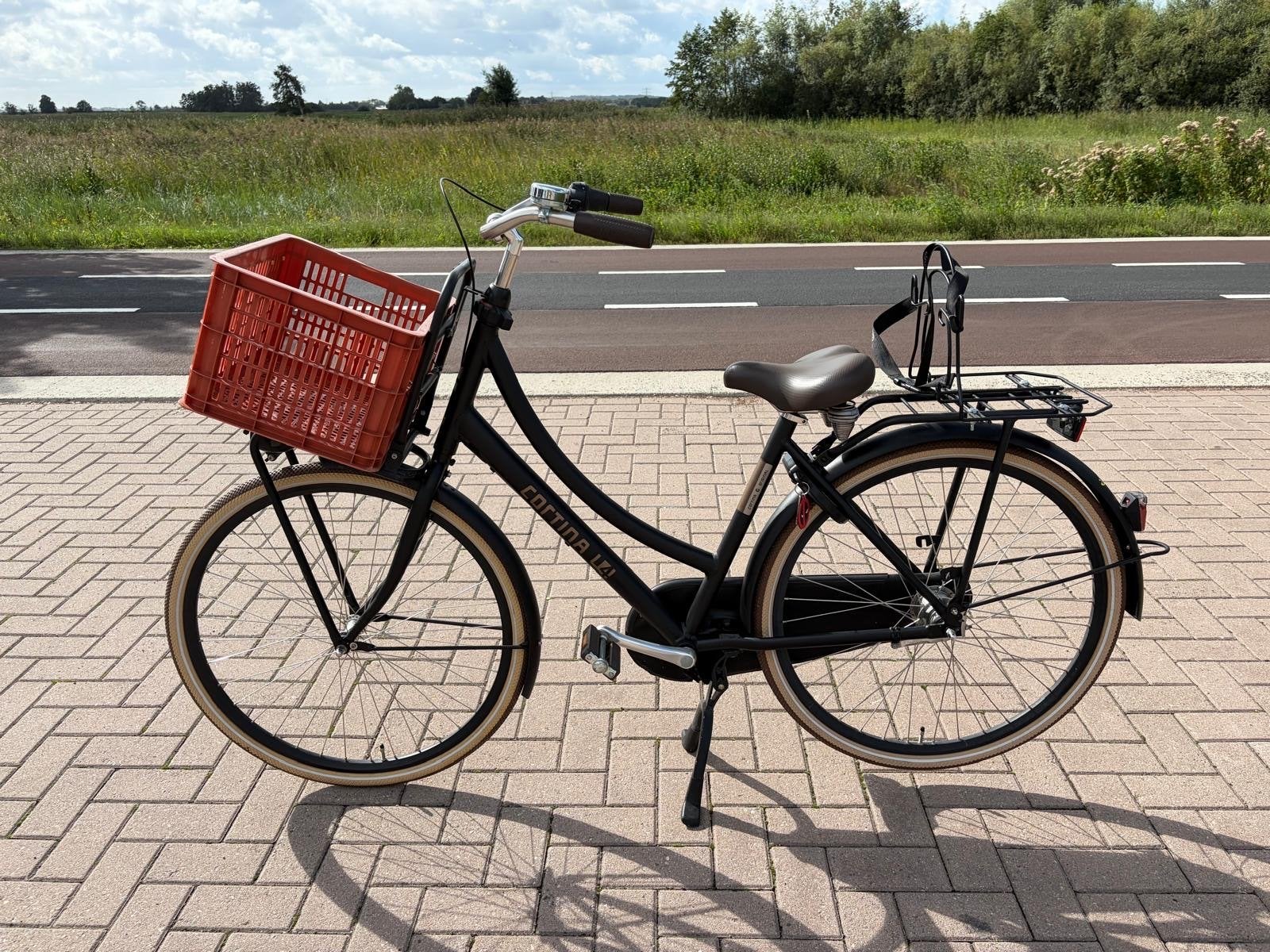 Cortina U4 Transportfiets 50 cm 7 versnellingen z.g.a.n., Velgrem, Versnellingen, Zo goed als nieuw, 50 tot 53 cm