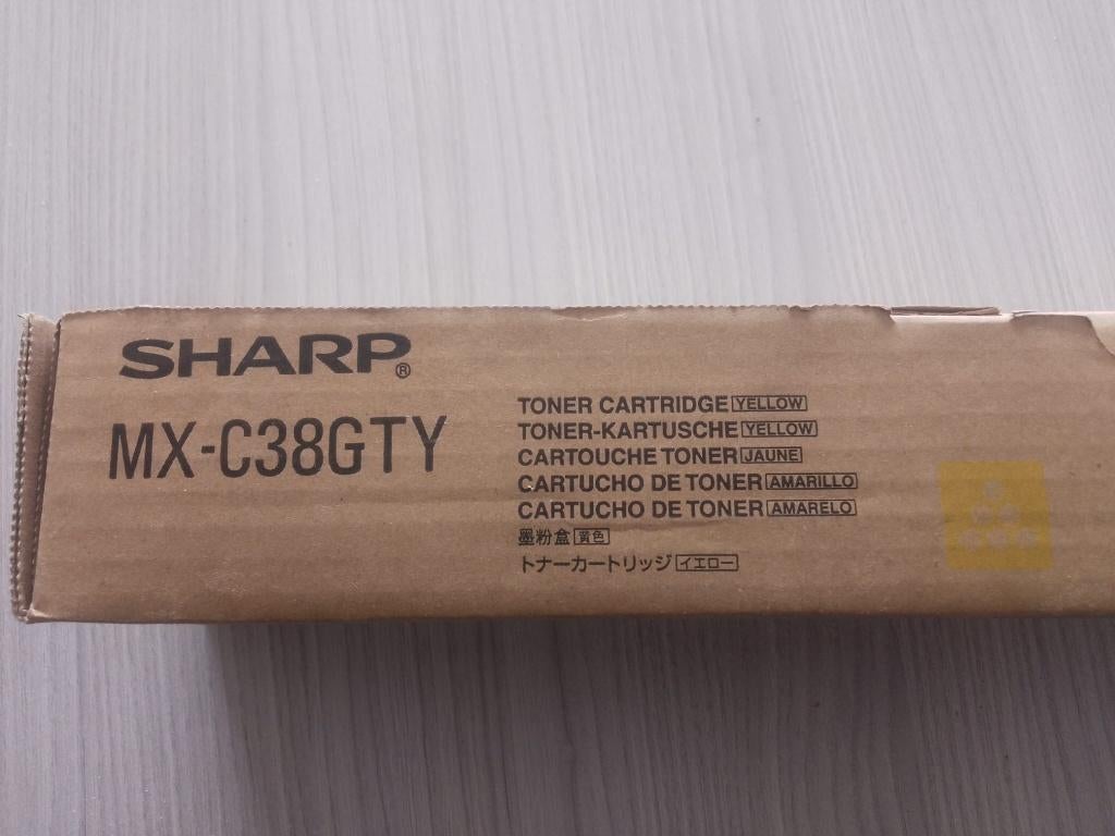 Nieuwe Originele Sharp MX-C38GTY Toner geel, Ophalen, Nieuw, Toner, Sharp