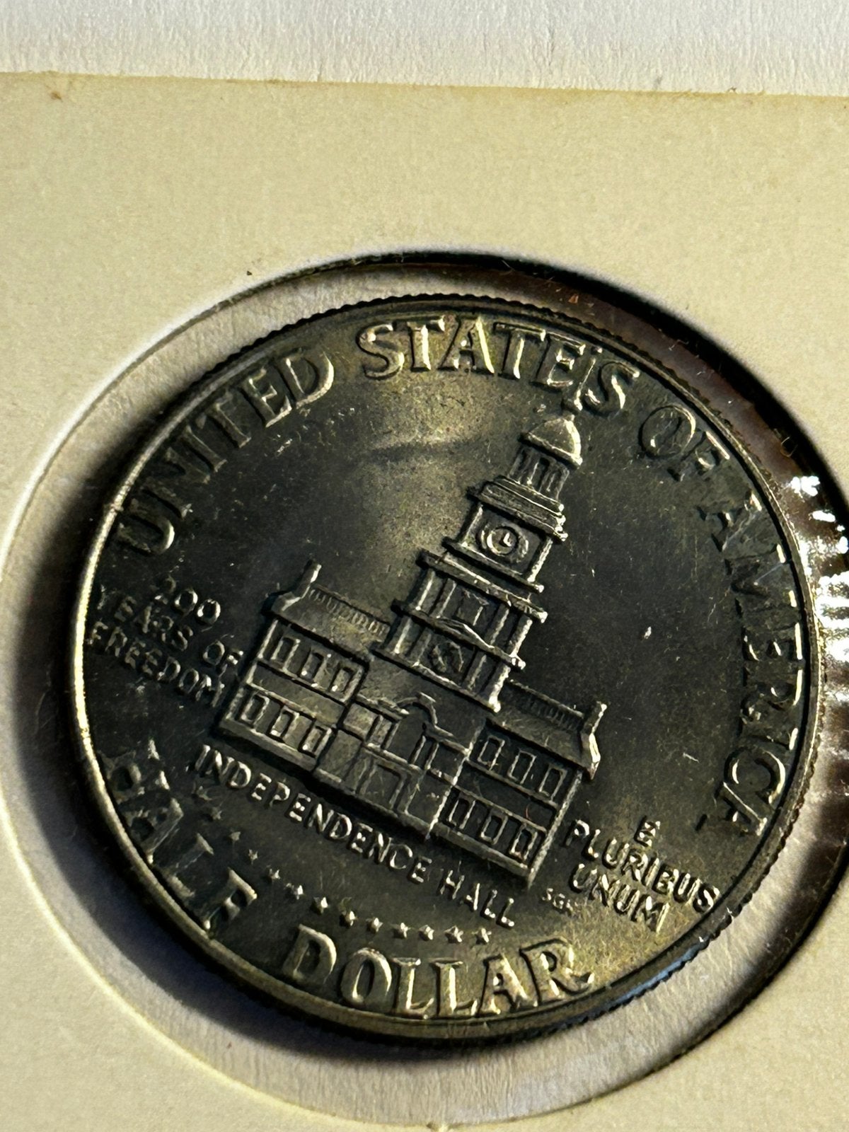 USA Kennedy Half Dollar 1976 – Independence Hall (Prachtig!), Ophalen of Verzenden, Noord-Amerika, Losse munt