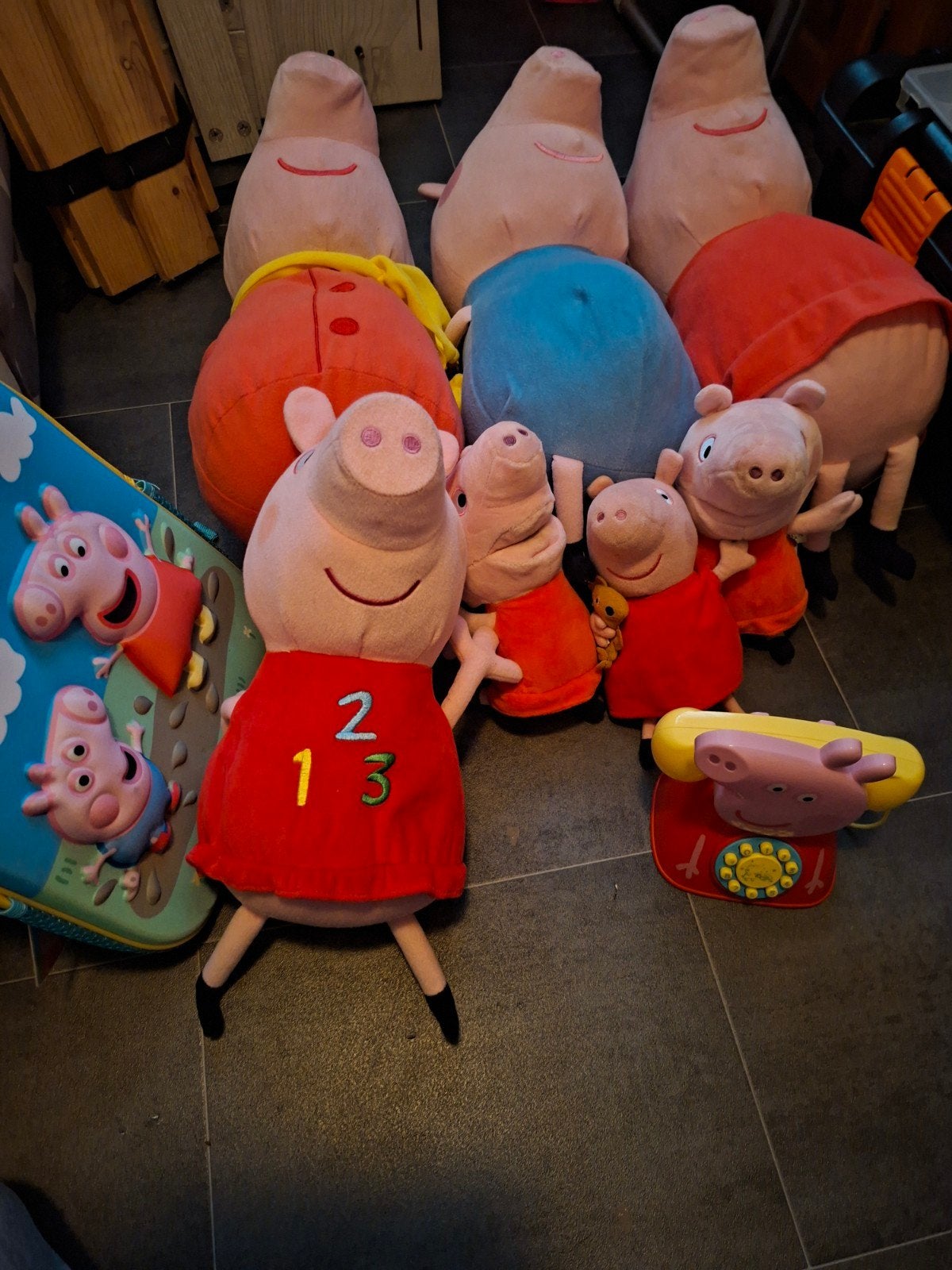 Grote collectie Peppa Pig knuffels en speelgoed, Gebruikt, Overige merken, Overige typen, Ophalen of Verzenden