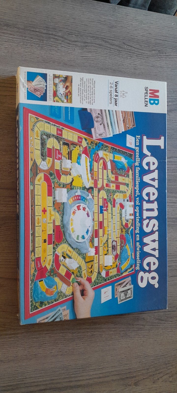 Levensweg bordspel - MB Spellen (Vintage), Vijf spelers of meer, Ophalen of Verzenden, Gebruikt, MB Spellen
