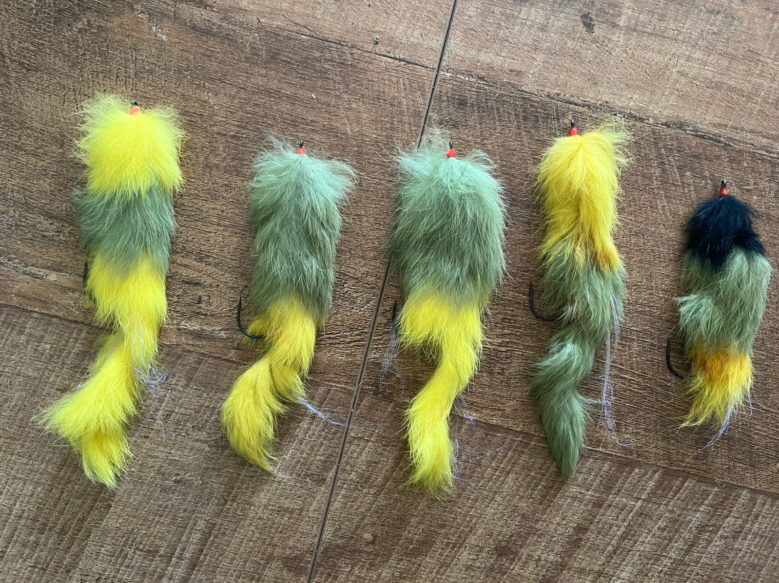 Set van 5 streamers groen/geel, Ophalen of Verzenden, Overige typen