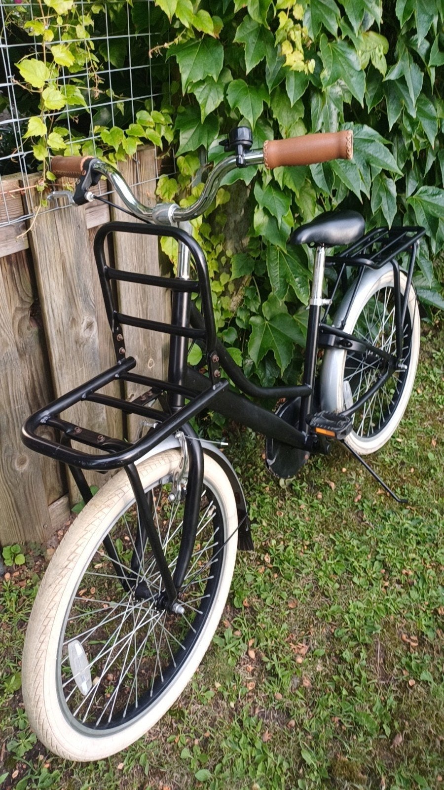 zwarte kinder transportfiets, Terugtraprem, 47 tot 50 cm, Zo goed als nieuw, Ophalen