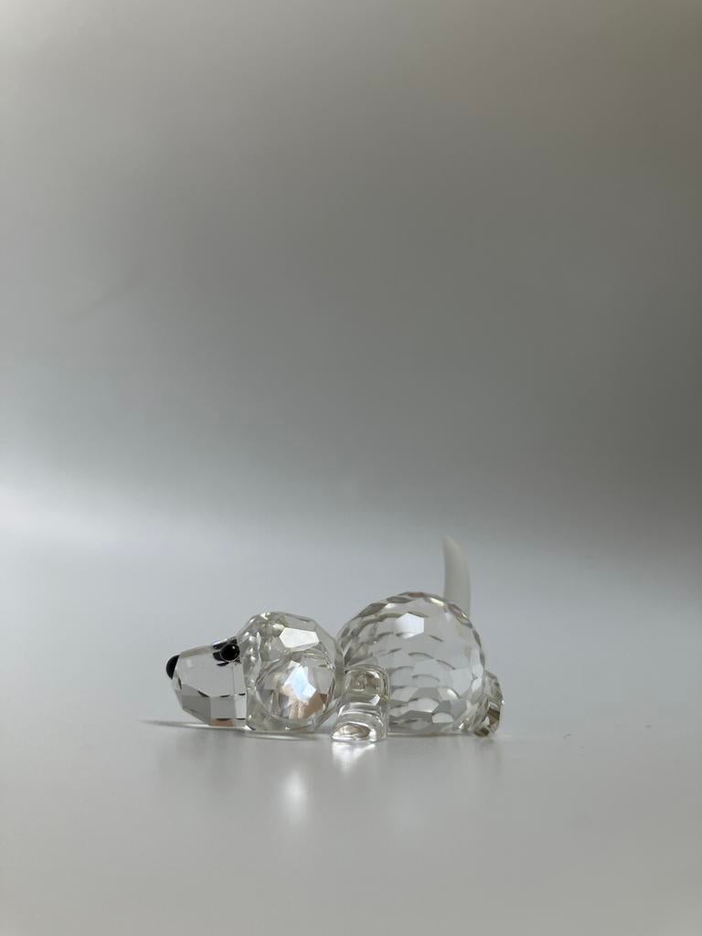 Swarovski hondjes jaren '90 - set van 2, 4 cm, Ophalen of Verzenden, Zo goed als nieuw, Figuurtje