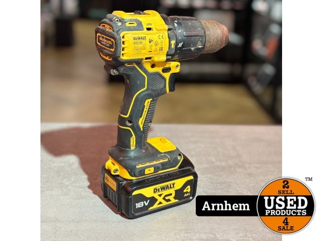DeWalt DCD709 Klopboor inclusief 4AH XR Accu, Dewalt, Zo goed als nieuw, Support@dewalt.com, 701 E. Joppa Road
Towson, MD 21286
USA