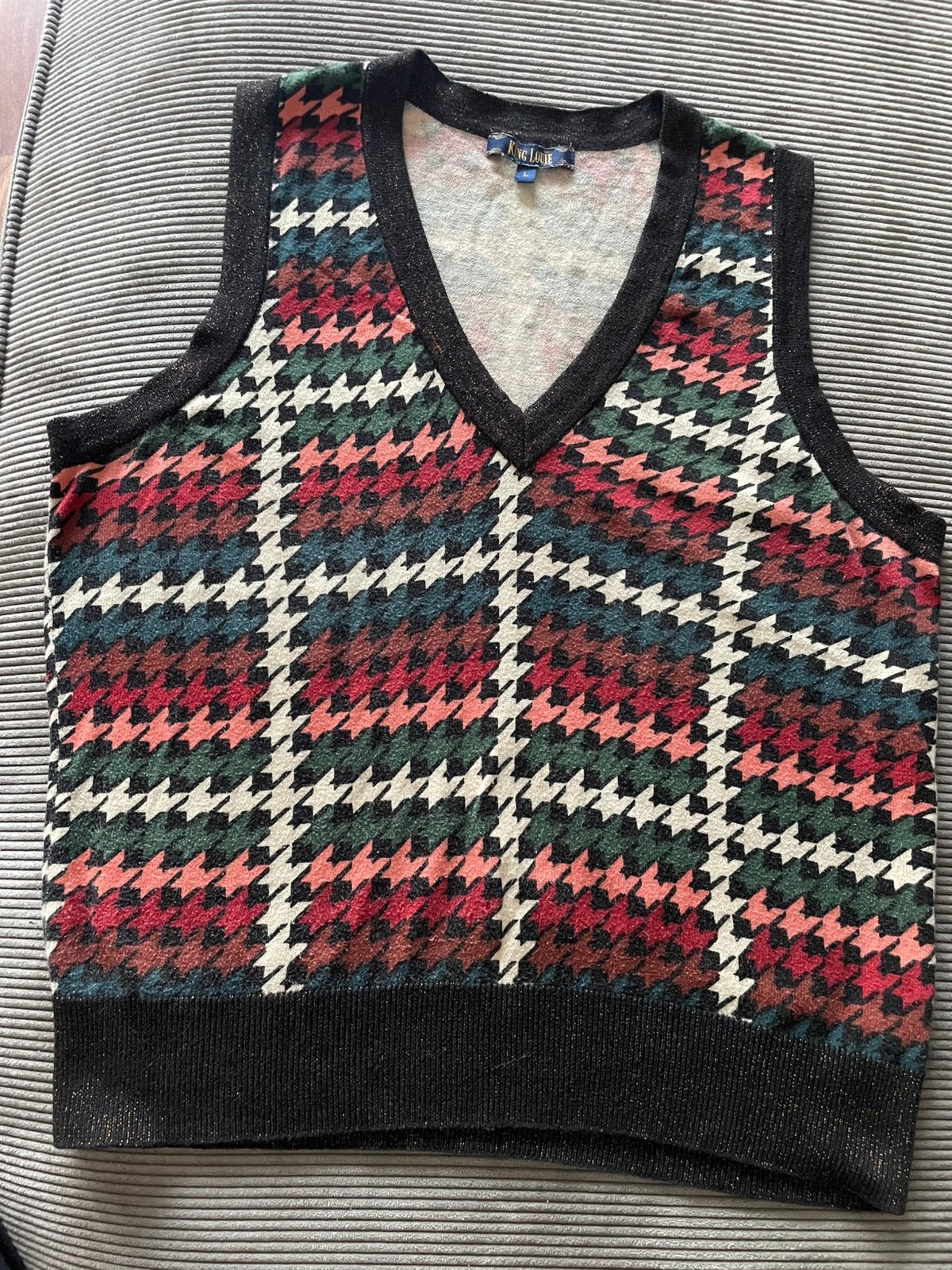 King Louie vest L danes, Meerkleurig, Maat 42/44 (L), Ophalen of Verzenden, Zo goed als nieuw