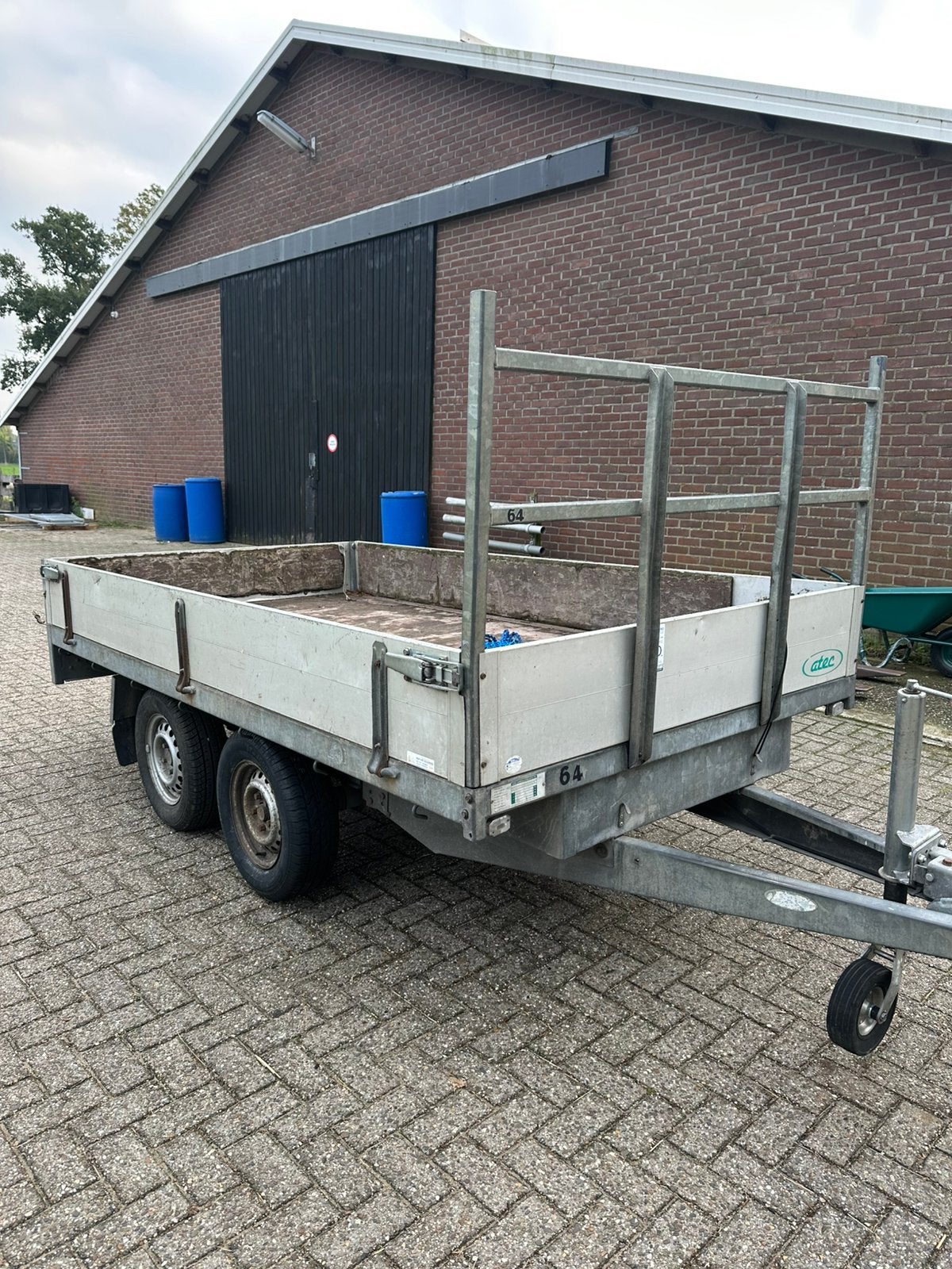 Plateau aanhanger tandemasser koopje !!, Ophalen of Verzenden, Zo goed als nieuw