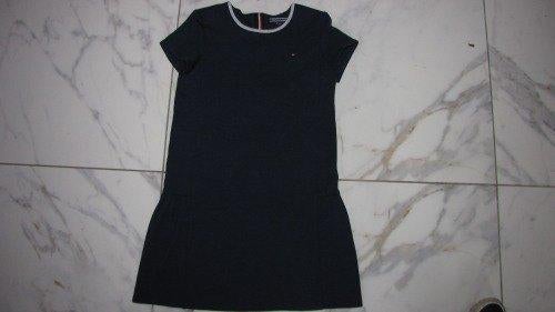 128 TOMMY HILFIGER jurk met zilver kraag, Ophalen of Verzenden, Zo goed als nieuw, Meisje, Jurk of Rok