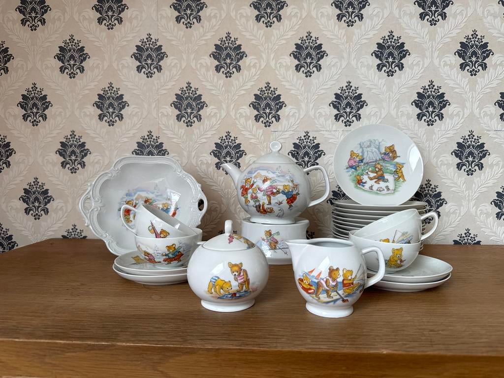 Wunsiedel Bavaria Porselein Servies met Berenmotief, Antiek en Kunst, Ophalen of Verzenden