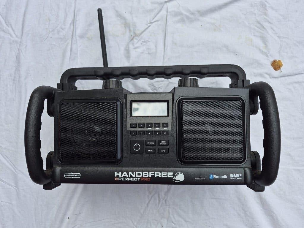 PerfectPro Handsfree Bouwradio DAB+ Bluetooth, Ophalen of Verzenden, Zo goed als nieuw, Bouwradio