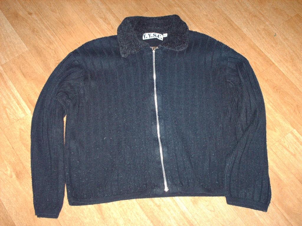 Zwarte trui of vest met rits van YYSC maat L, Ophalen of Verzenden, Gedragen, Maat 42/44 (L), Zwart