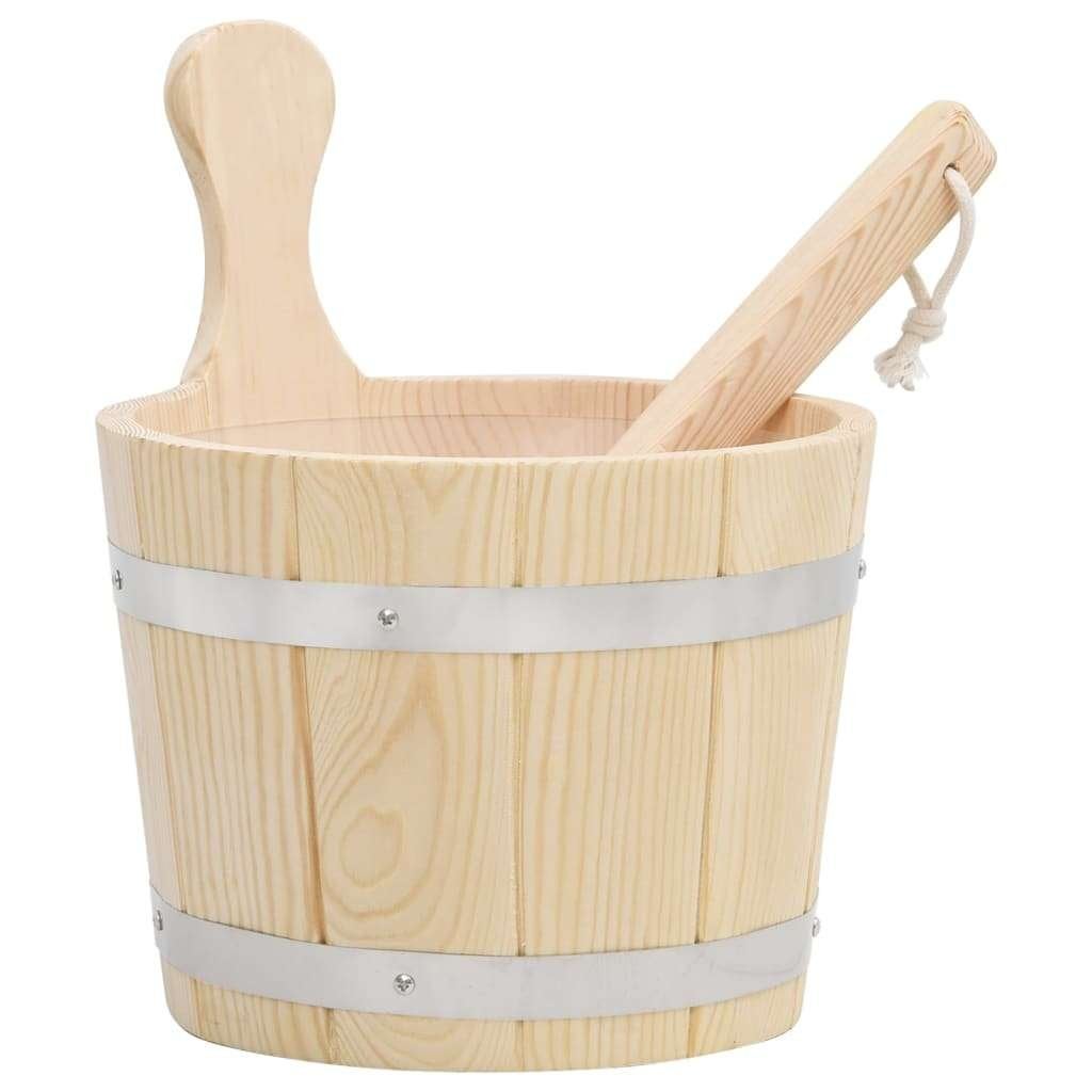 Sauna emmer en lepel grenenhout GRATIS BEZORGD!, Sport en Fitness, Sauna, Verzenden, Fins of Traditioneel, Nieuw, Nvt