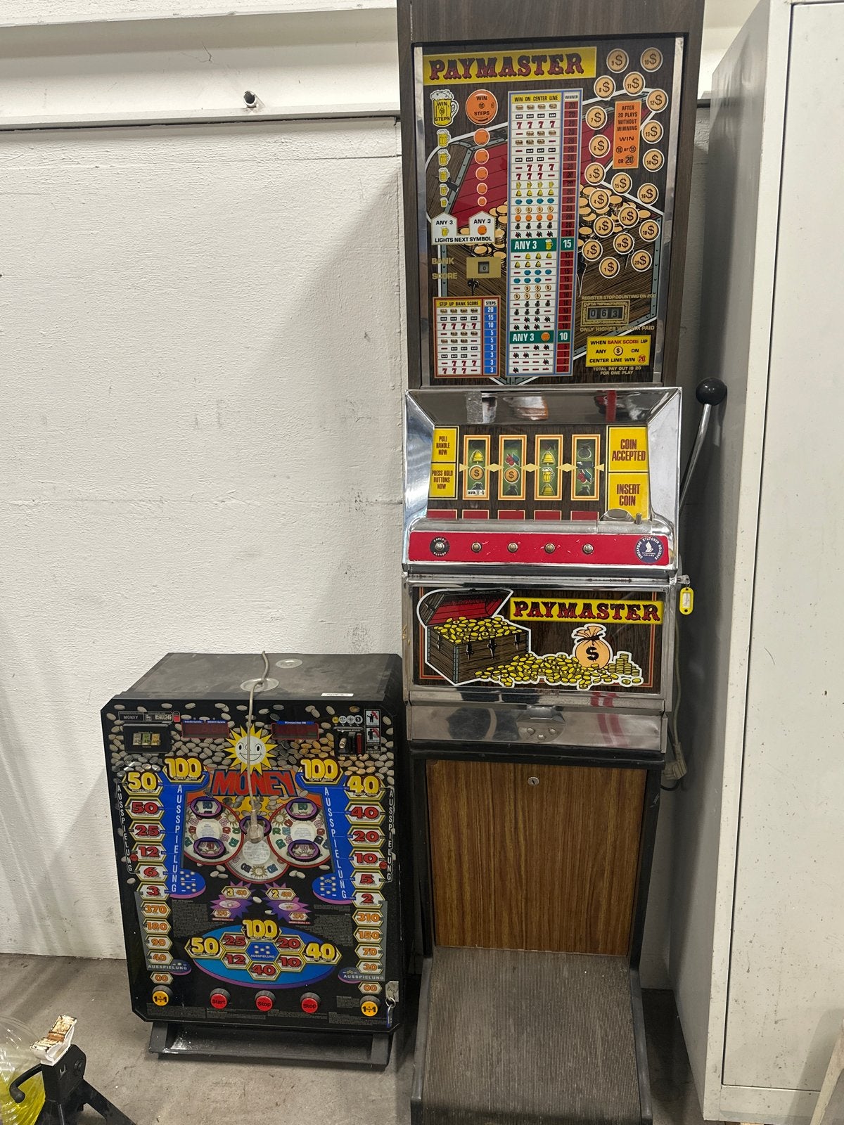 Vintage Gokkast - Paymaster en Money, Overige munten, Ophalen of Verzenden, Gebruikt