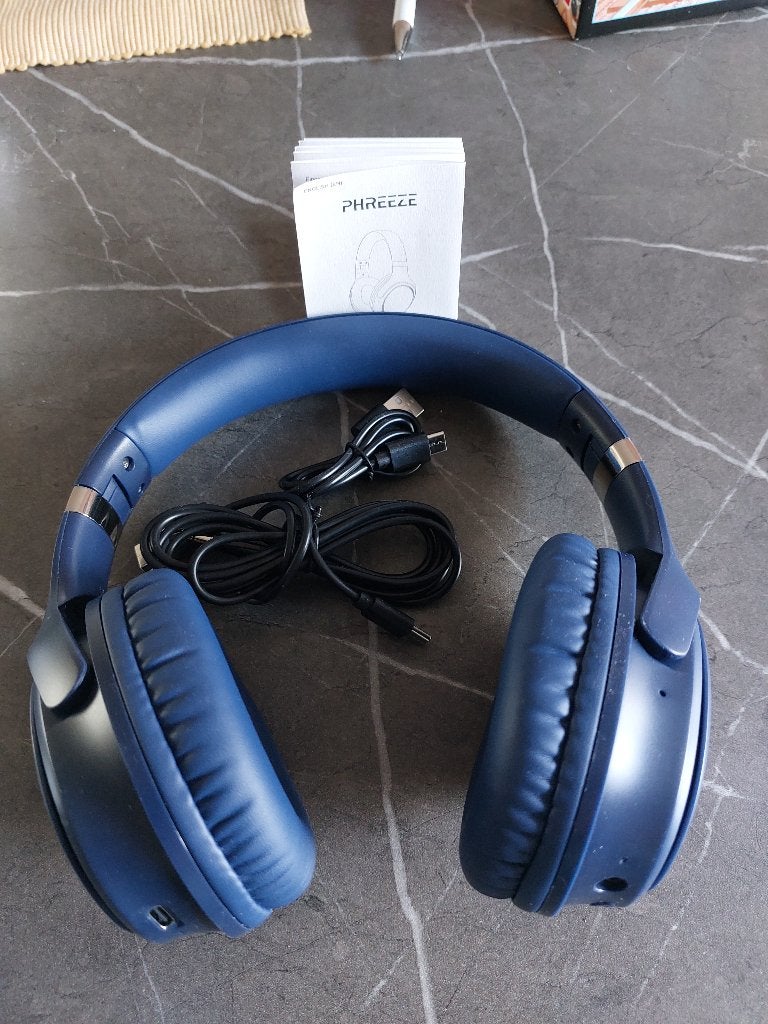 koptelefoon, Overige typen, Zo goed als nieuw, Draadloos, Blauw