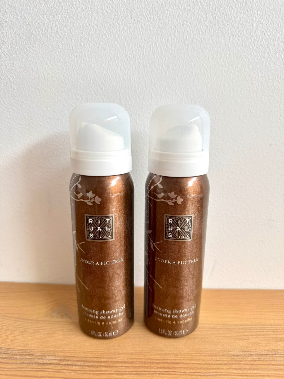 Nieuw Rituals Under A Fig Tree mini douche foam 50ml 4x, Verzenden, Nieuw, Bad & Douche