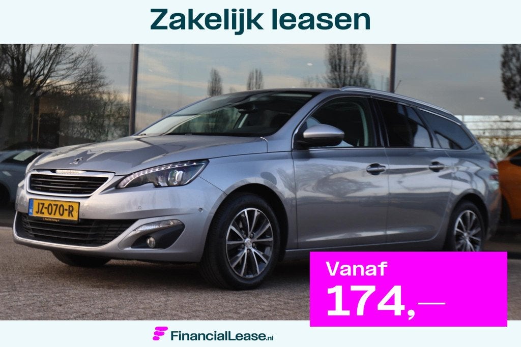 PEUGEOT 308 SW 1.2 PT BLUE LEASE PREMIUM AUT. | PANO | CAMER, Stof, Gebruikt, Euro 6, 1199 cc