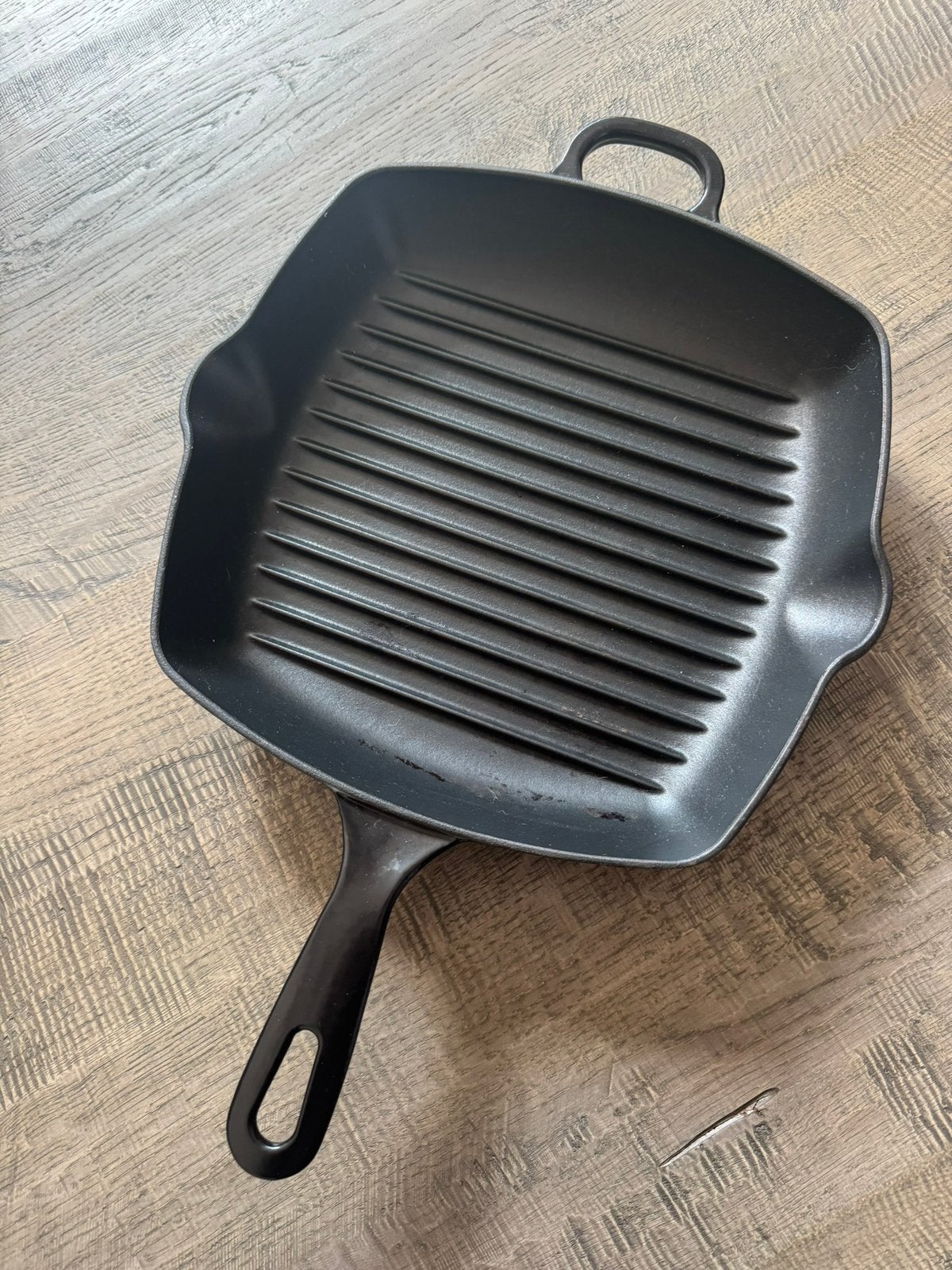 Royal van Kempen & Bergen gietijzeren grillpan 30x30 cm, Ophalen of Verzenden, Zo goed als nieuw, Gietijzer