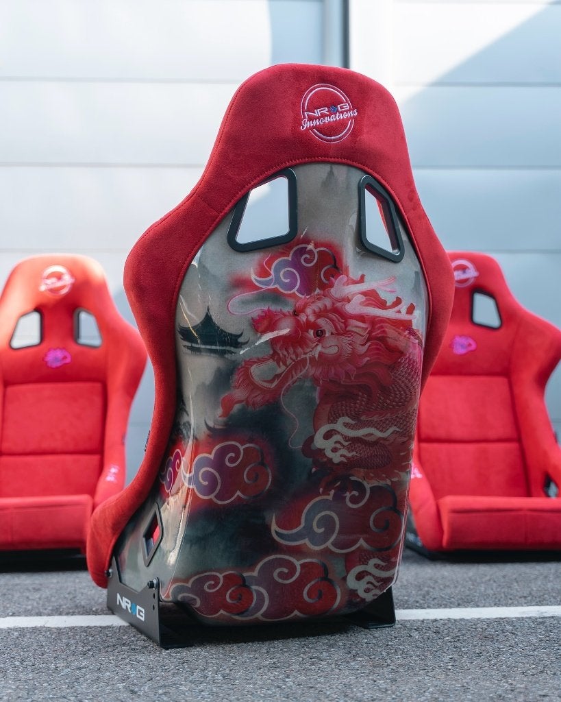 NRG Prisma Ultra Dragon rood Kuipstoel Sportstoel, Ophalen of Verzenden