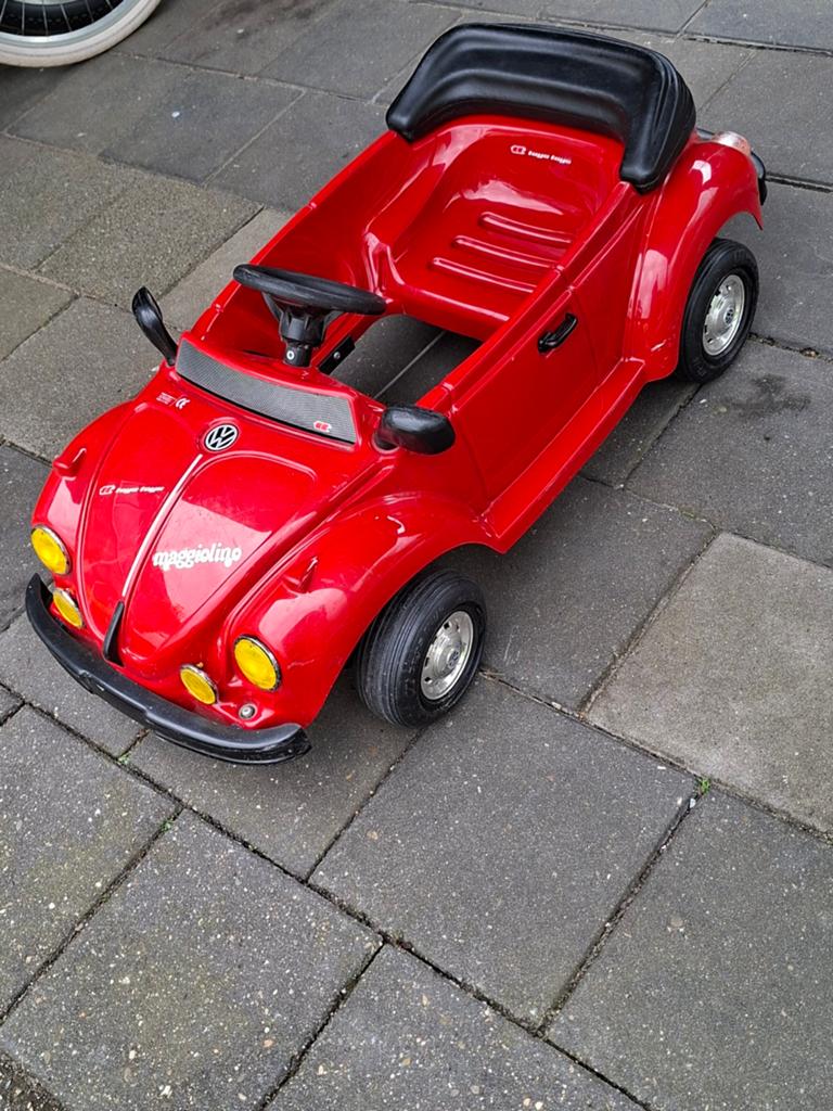 Rode Toys Toys Volkswagen Kever Cabrio Trapauto, Ophalen of Verzenden, Gebruikt