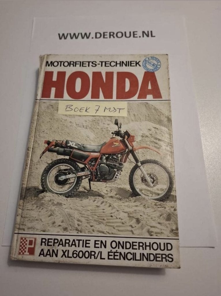 (BOEK 7) Werkplaatshandboek HONDA XL600R/L ÉÉNCILINDERS, Ophalen of Verzenden, Gelezen, Onbekend, Merk of Model